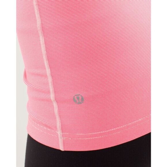 LULULEMON Daily Tank Wee Stripe Dune Flash Sz 4 - Picture 2 of 10